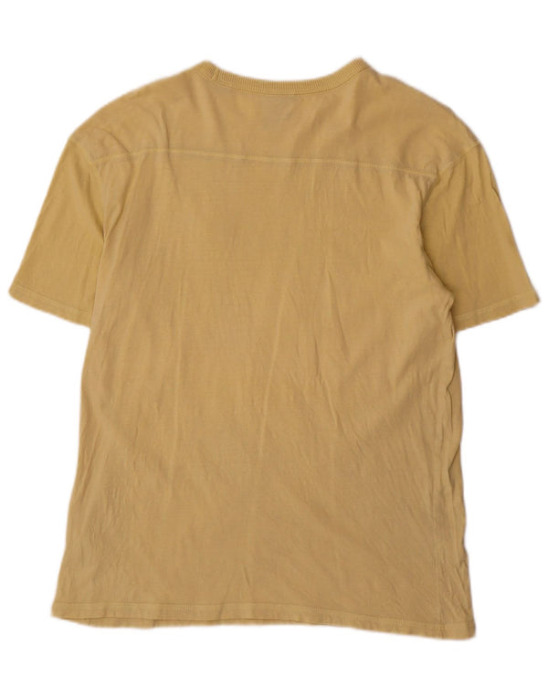JACK & JONES Hombre Camiseta Top Grande Amarillo Algodón