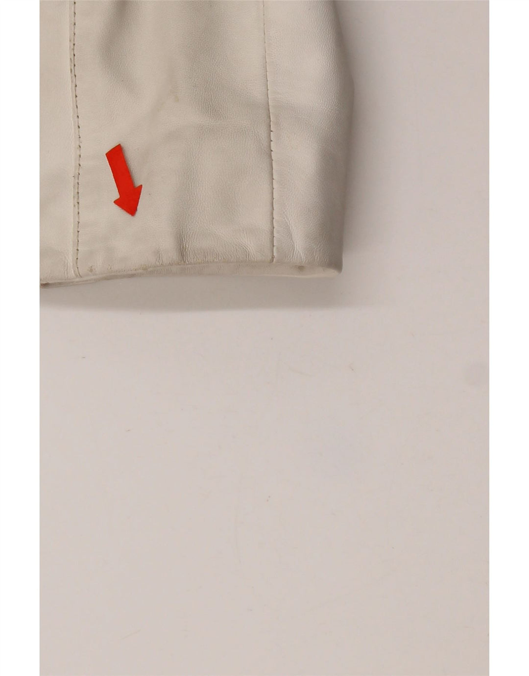Conbipel Chaqueta Biker De Cuero Para Mujer IT 42 Medium Cuero Blanco