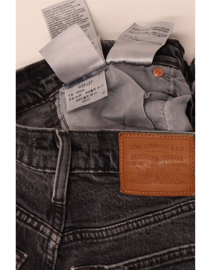 Levi's Vaqueros Rectos Ribcage Para Mujer W25 L27 Algodón Gris