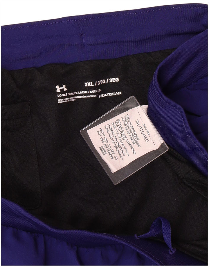 UNDER ARMOUR Pantalones cortos deportivos Heat Gear para mujer UK 22 3XL Azul marino Poliéster