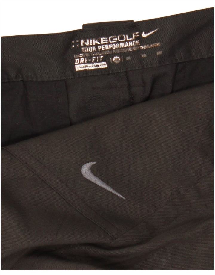 Nike Pantalones cortos chinos Dri Fit para hombre W38 XL Poliéster negro
