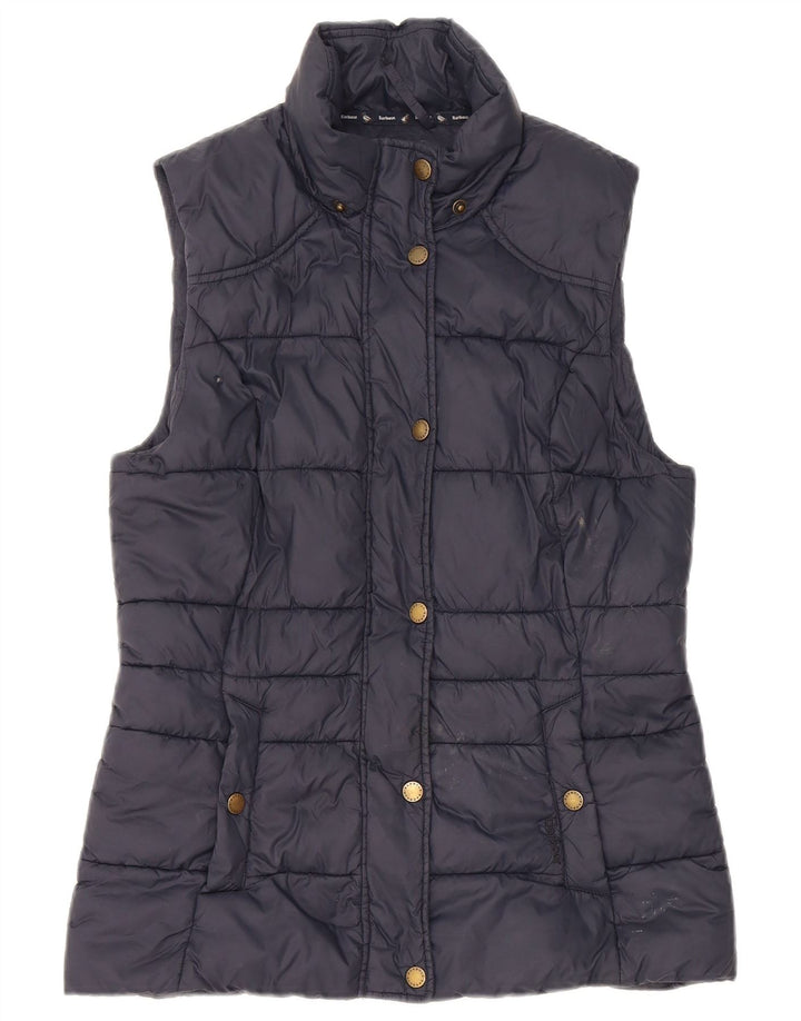 Chaleco acolchado Barbour para mujer UK 8 Small Poliamida azul marino
