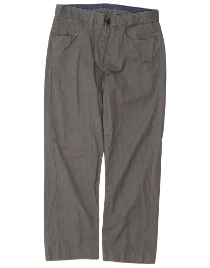 CALVIN KLEIN Pantalón casual recto para hombre W30 L27 Algodón gris