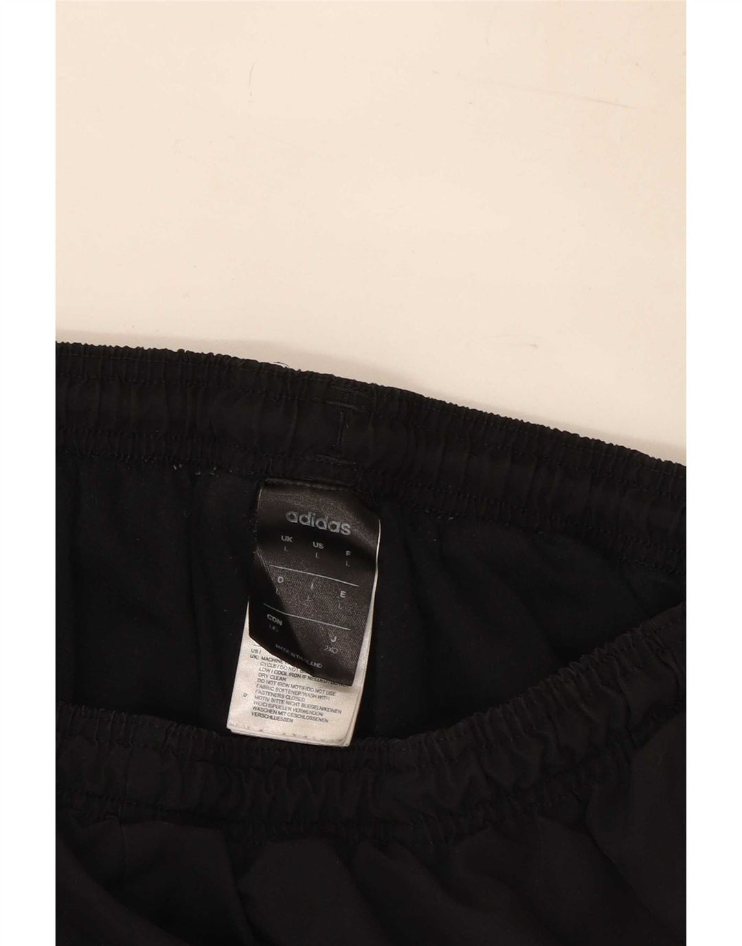 Adidas Hombre Pantalones De Chándal Joggers Grande Negro Poliéster