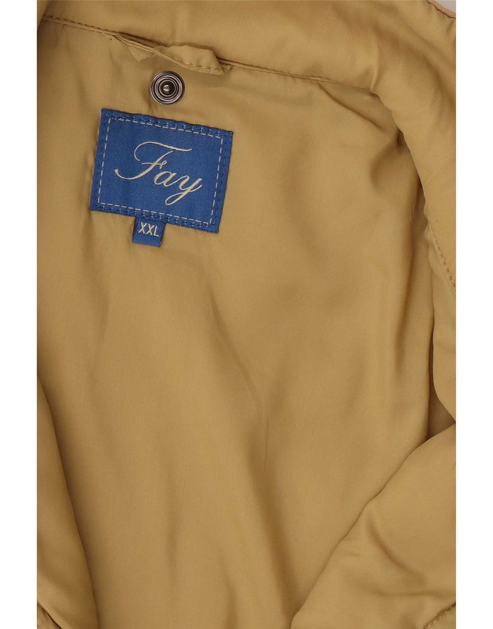 Chaqueta acolchada para mujer Fay UK 20 2XL Beige Colorblock