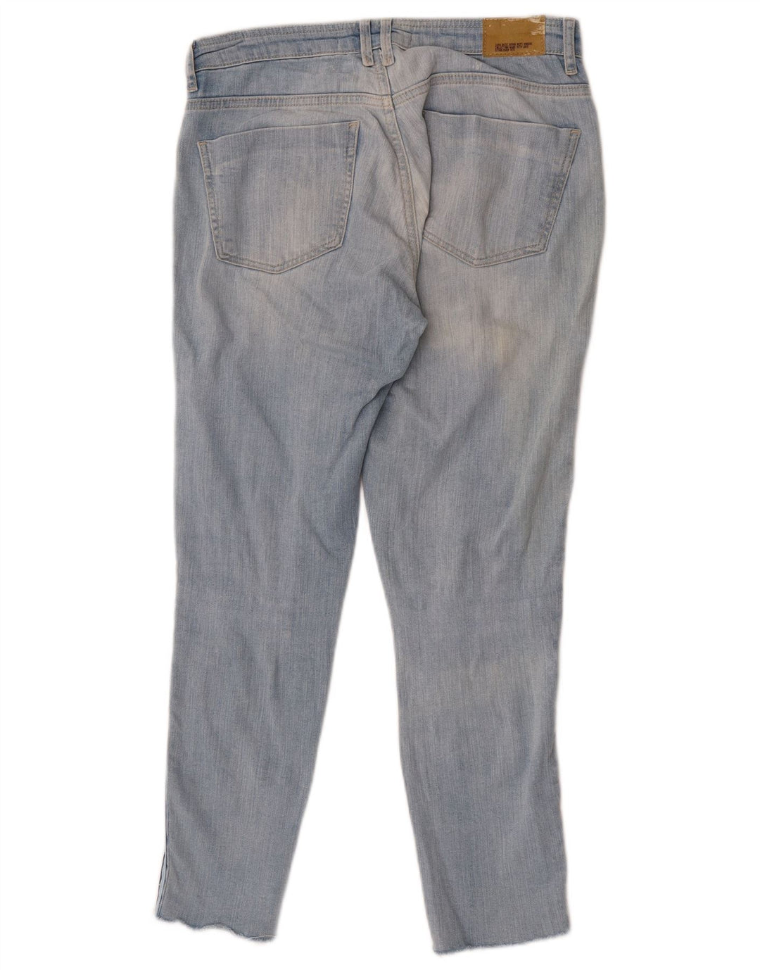 Zara Jeans ajustados para mujer EU 38 Small W28 L27 Bloque de color azul