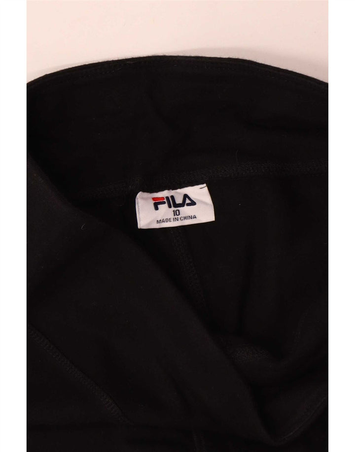 Fila Leggings gráficos para mujer UK 10 Small Black