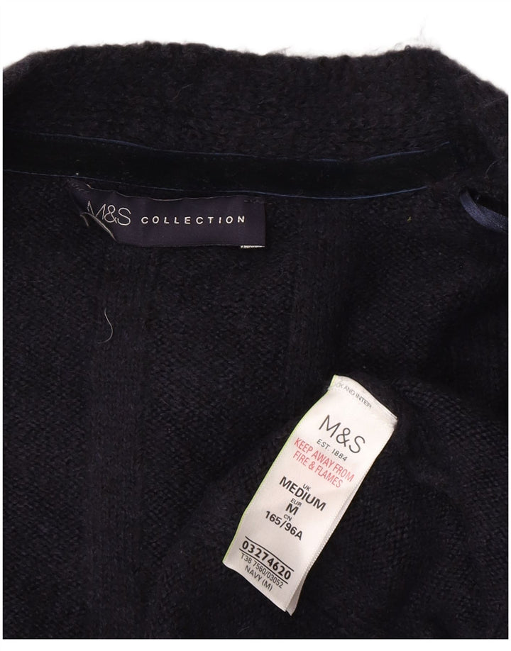 Marks & Spencer - Cárdigan largo para mujer, talla 40, tamaño mediano, azul marino