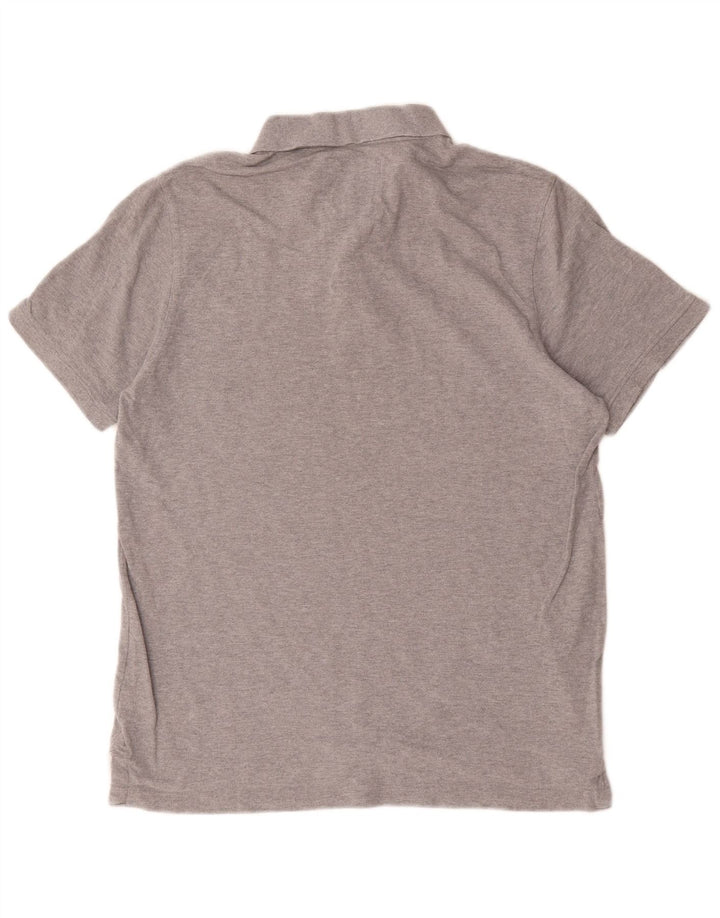 Crew Clothing Polo para hombre de algodón gris grande