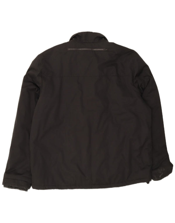 Adidas Chaqueta cortavientos para hombre UK 44 2XL Algodón negro