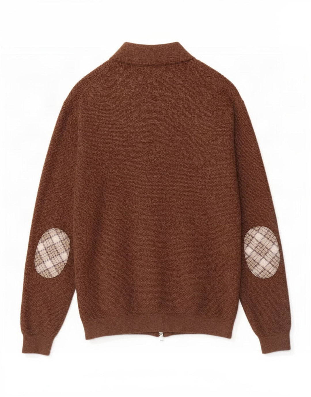 Massimo Dutti Jersey Cárdigan Hombre Large Marrón Algodón