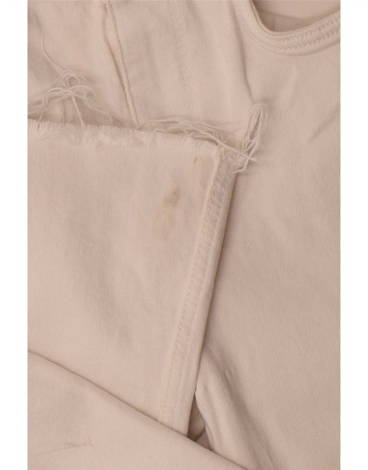 Zara Jeans Bootcut Mujer EU 40 Mediano W30 L25 Algodón Blanco