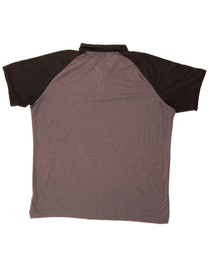 NIKE Polo Dri Fit para hombre XL Gris Colorblock Poliéster