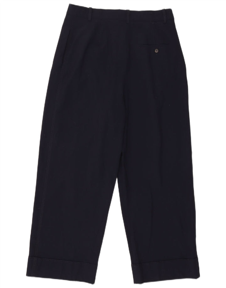 Zara Mujer Pantalón Chino Pegged Mediano W30 L26 Azul Marino