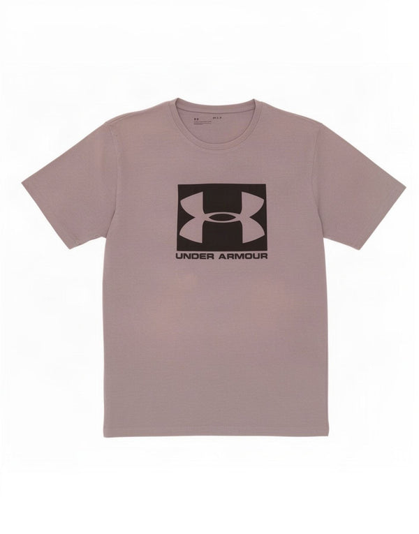 Under Armour Camiseta gráfica para hombre Top grande de algodón gris