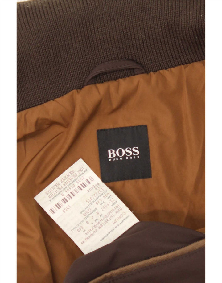 Hugo Boss Chaqueta utilitaria para hombre EU 58 3XL Marrón Poliéster