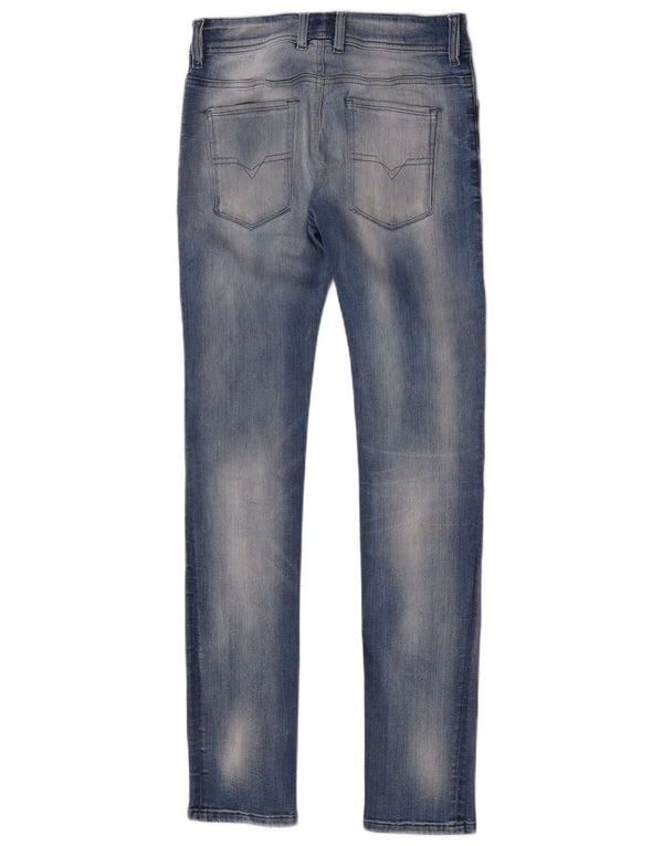 Diesel Vaqueros pitillo ajustados Sleenker para niños 15-16 años W26 L30 Azul