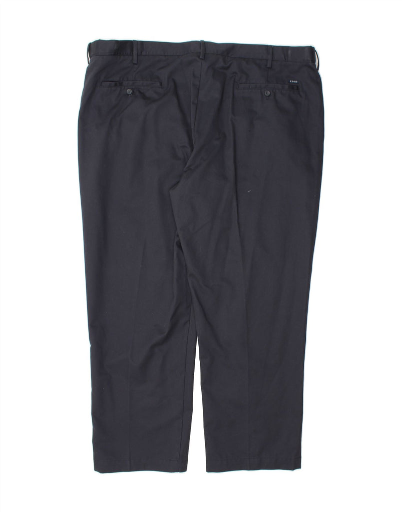 IZOD Mens Straight Chino Trousers W48 L32 Navy Blue Cotton Vintage Izod and Second-Hand Izod from Messina Hembry 