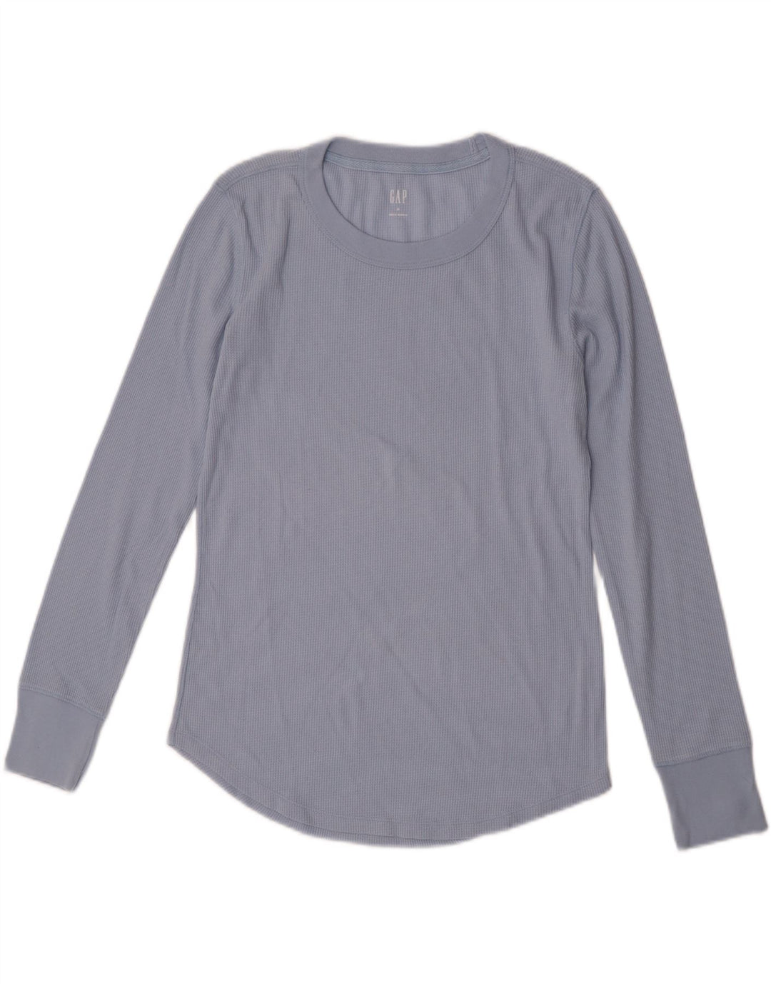 Gap Mujer Top Manga Larga UK 42 Azul Medio
