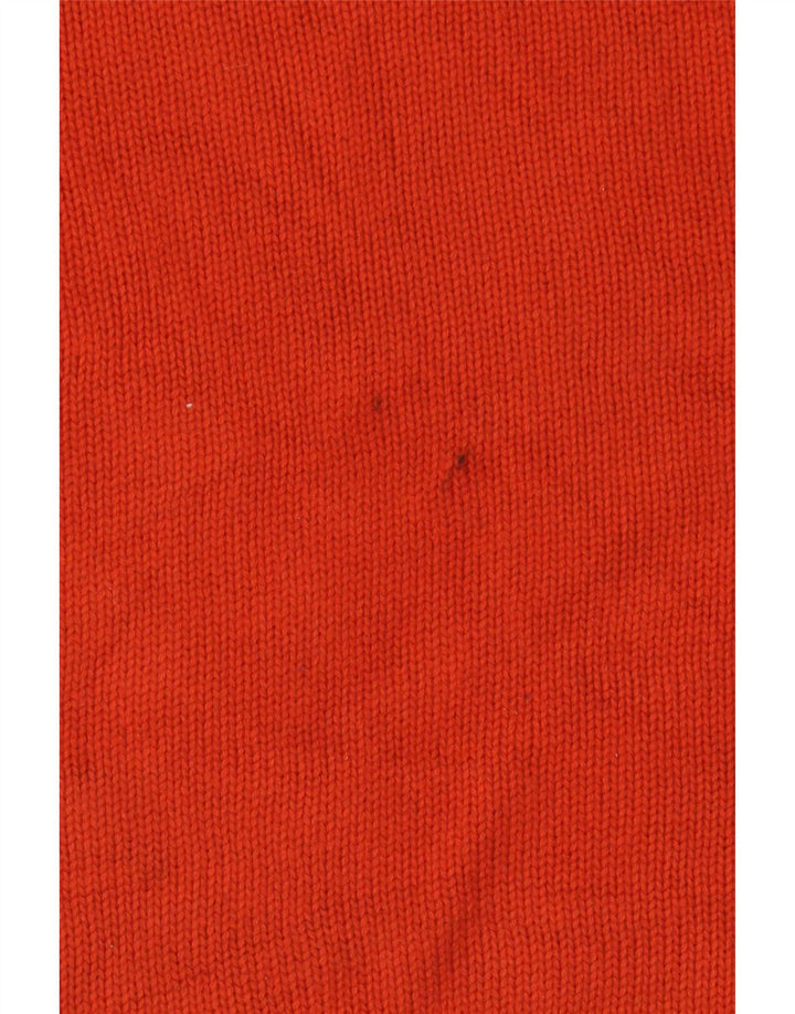 Chaps - Jersey de cuello redondo para hombre, talla XL, algodón naranja