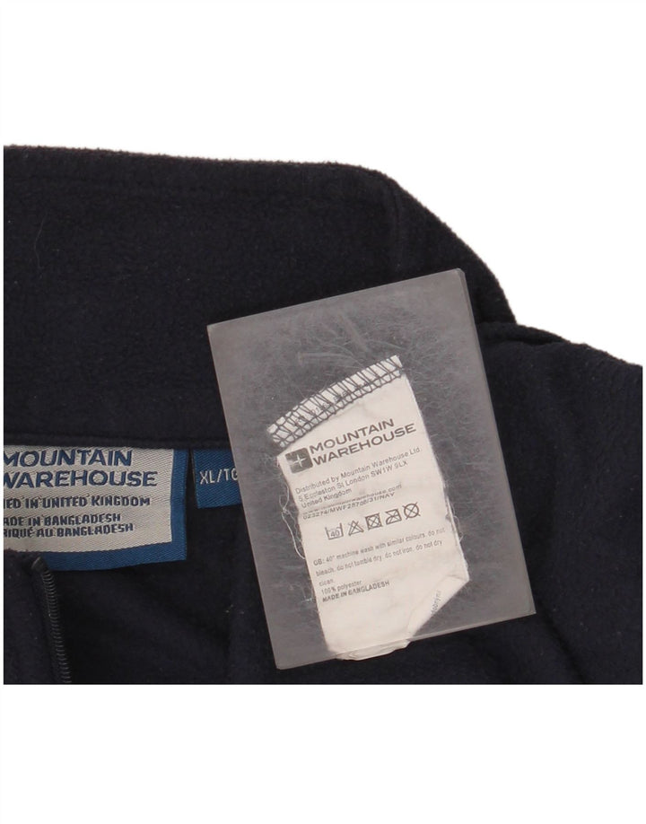 MOUNTAIN WAREHOUSE Jersey polar con cuello y cremallera para hombre XL Poliéster azul marino