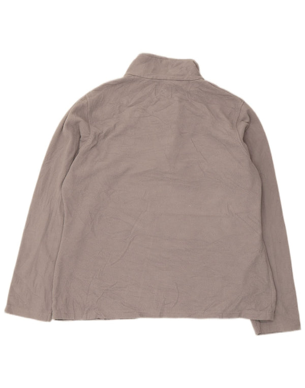Mountain Warehouse Womens Zip Neck Fleece Jumper UK 16 Large Grey Polyester