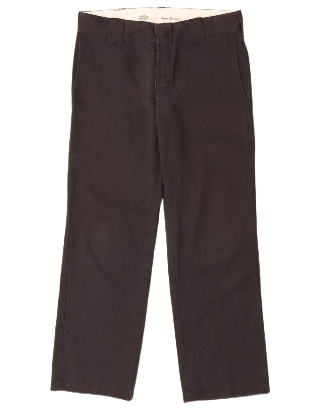 Dickies Pantalón chino recto y ajustado para hombre W30 L30 Poliéster negro