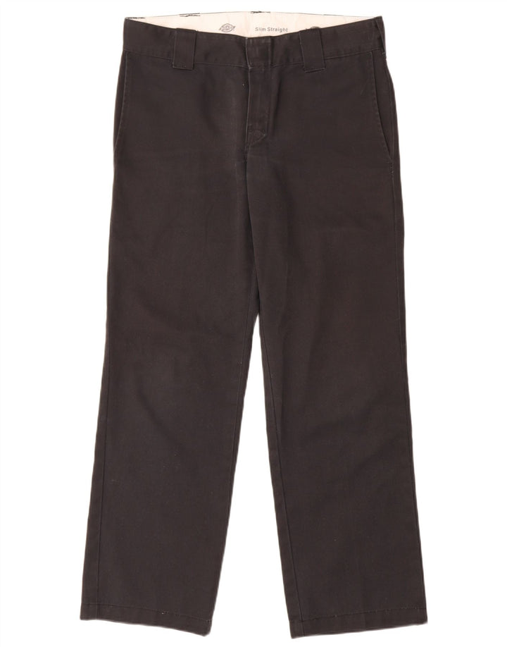 Dickies Pantalón chino recto y ajustado para hombre W30 L30 Poliéster negro