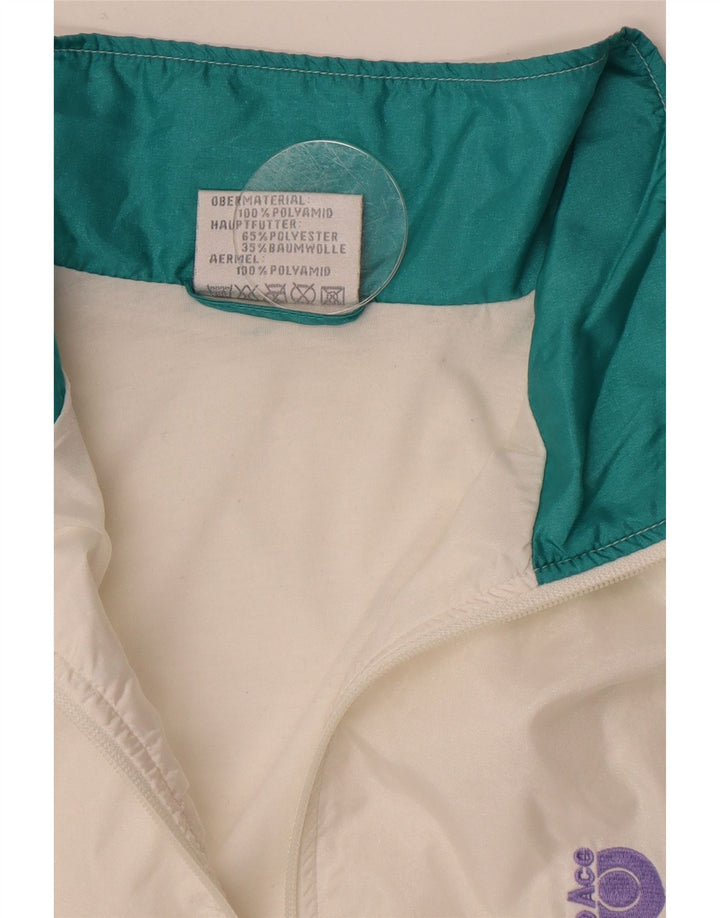 Pro Ace - Chaqueta de chándal para hombre, talla grande, color blanco roto, poliamida