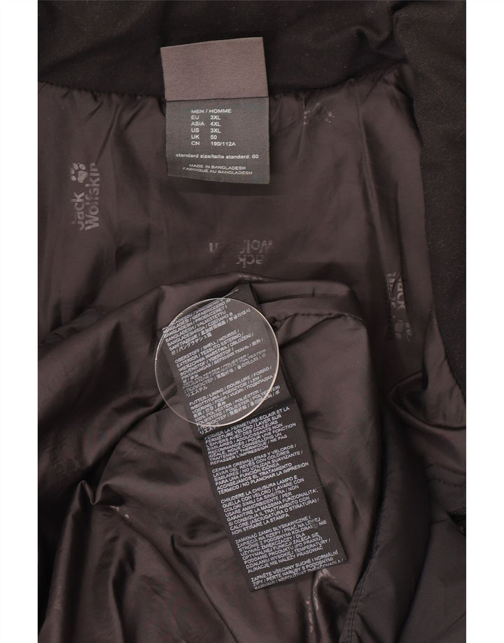 Jack Wolfskin Chaqueta acolchada con forro para hombre UK 50 3XL Poliéster negro