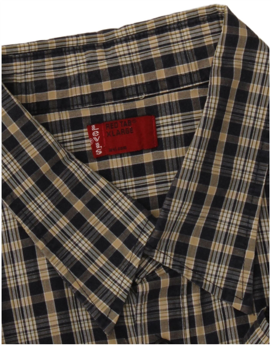 Camisa LEVI'S Hombre XL Azul Marino Cuadros Poliéster