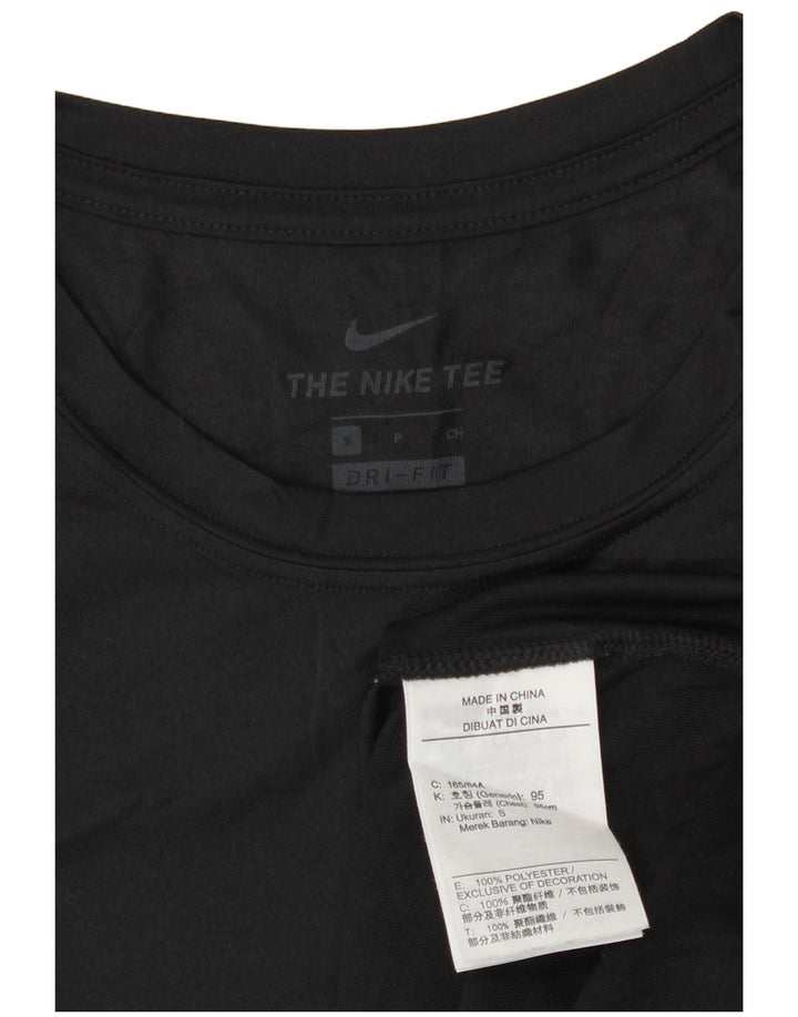 Nike - Camiseta Dri Fit para hombre, talla pequeña, poliéster negro