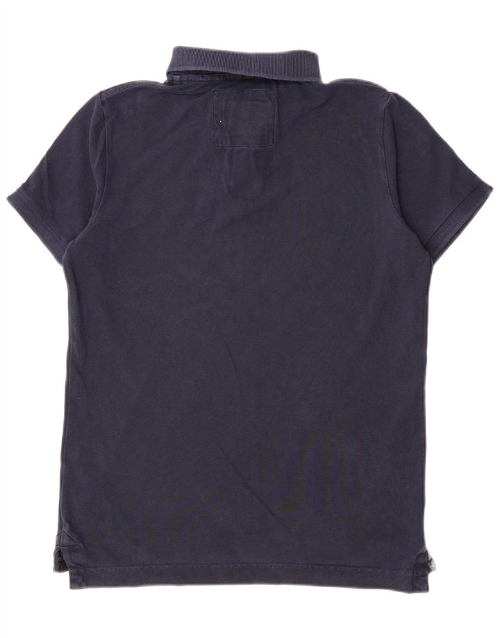 Superdry Polo para hombre de algodón azul marino grande