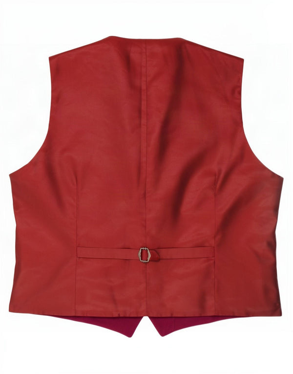 Samuel Windsor Chaleco para hombre UK 44 XL Granate Lana virgen
