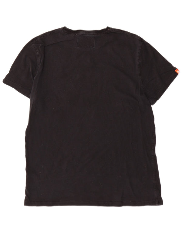 Superdry Mens T-Shirt Top XL Black Cotton