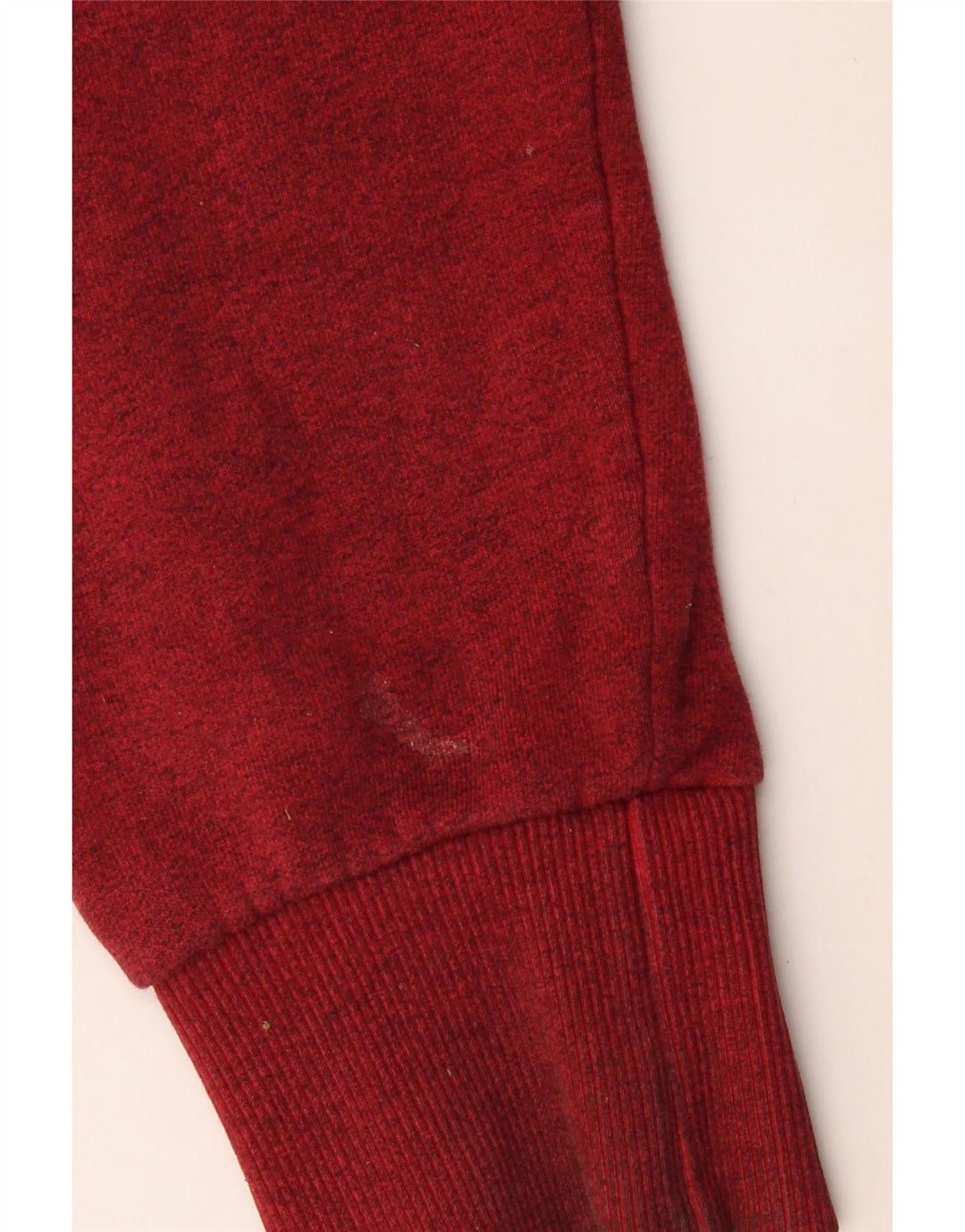 SUPERDRY Jersey con capucha para hombre XL de algodón moteado burdeos