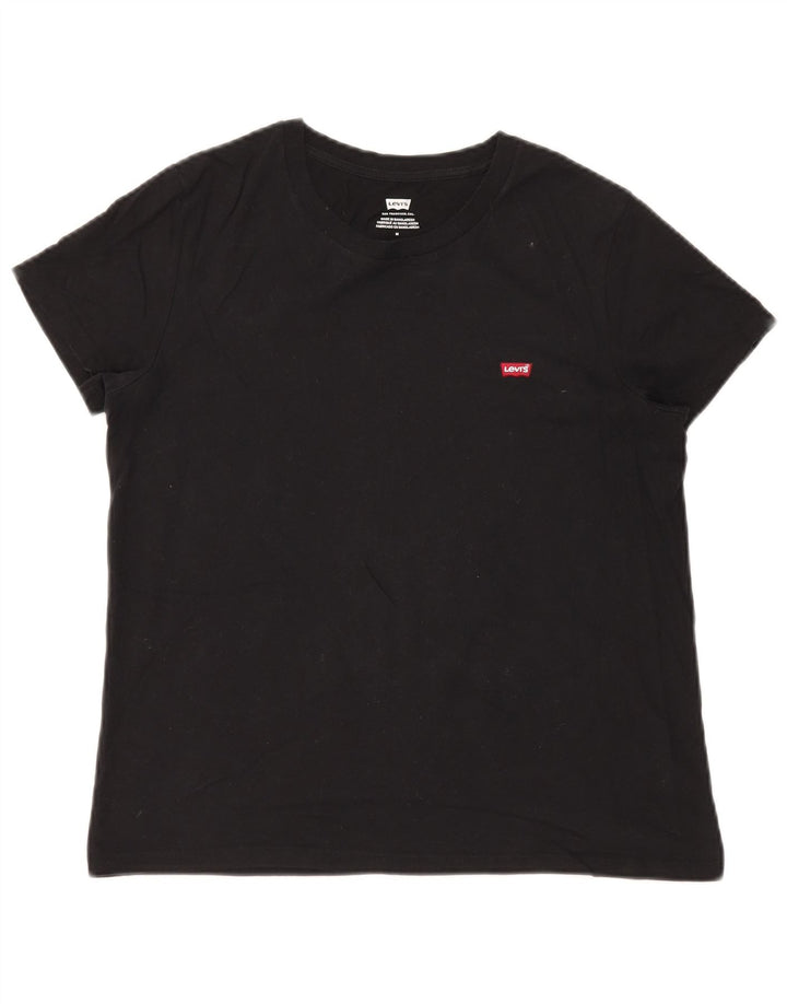 LEVI'S Camiseta para mujer Top UK 44 Mediano Negro