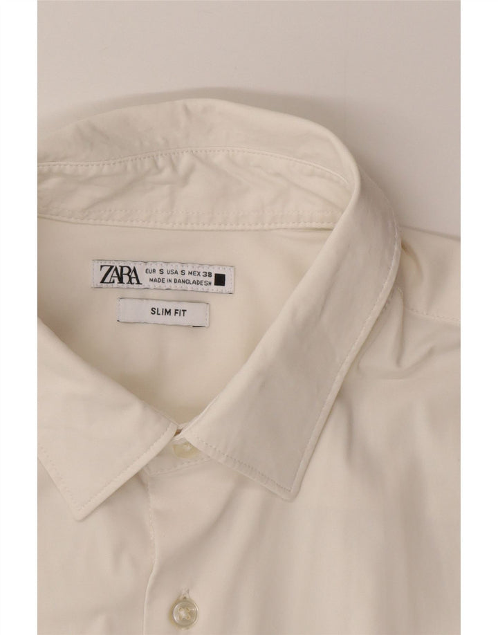Zara Hombre Camisa Slim Fit Pequeña Blanca