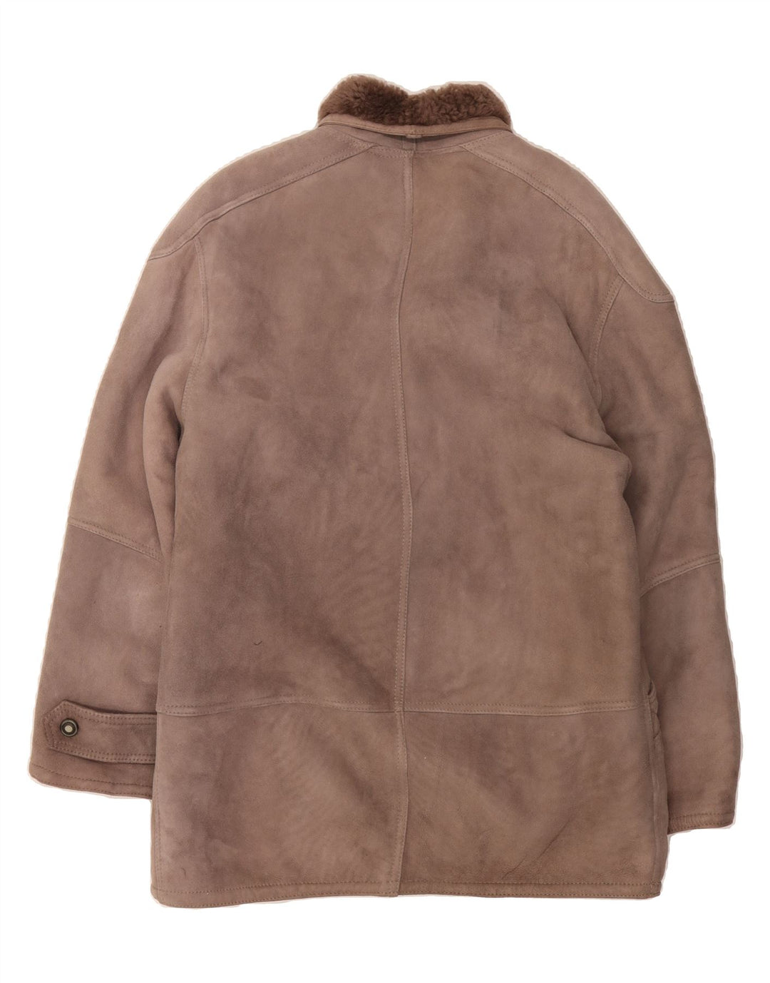 VINTAGE Mens Shearling Jacket IT 52 XL Grey Vintage Vintage and Second-Hand Vintage from Messina Hembry 