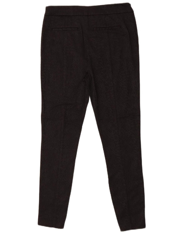 Reiss Pantalones casuales de cintura alta para mujer UK 12 Mesium W30 L28 Negro