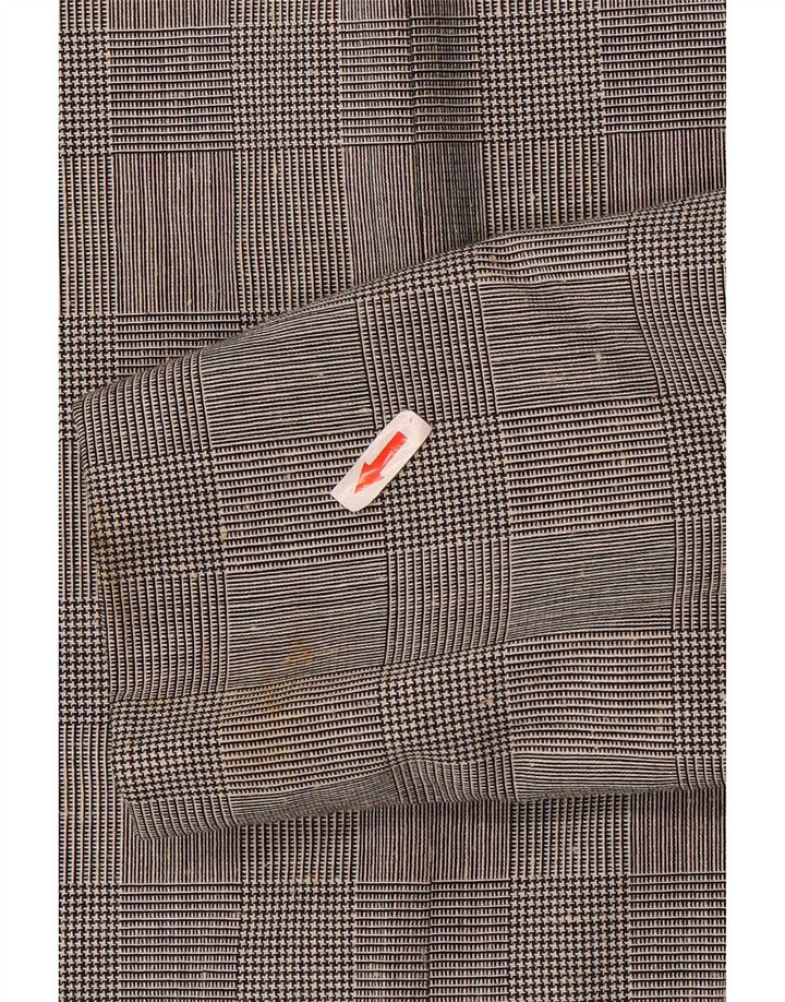 Mansfield Chaqueta Blazer de 6 Botones para Mujer UK 18 XL Poliéster a Cuadros Gris