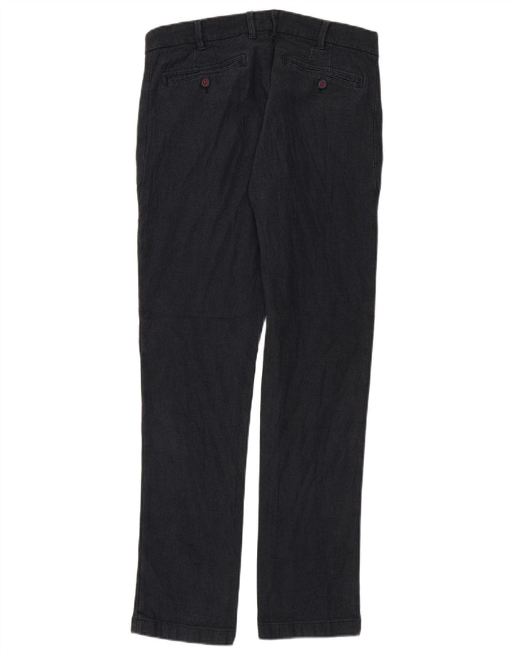 Dack's Pantalones chinos delgados para hombre IT 48 Medium W32 L32 Algodón negro