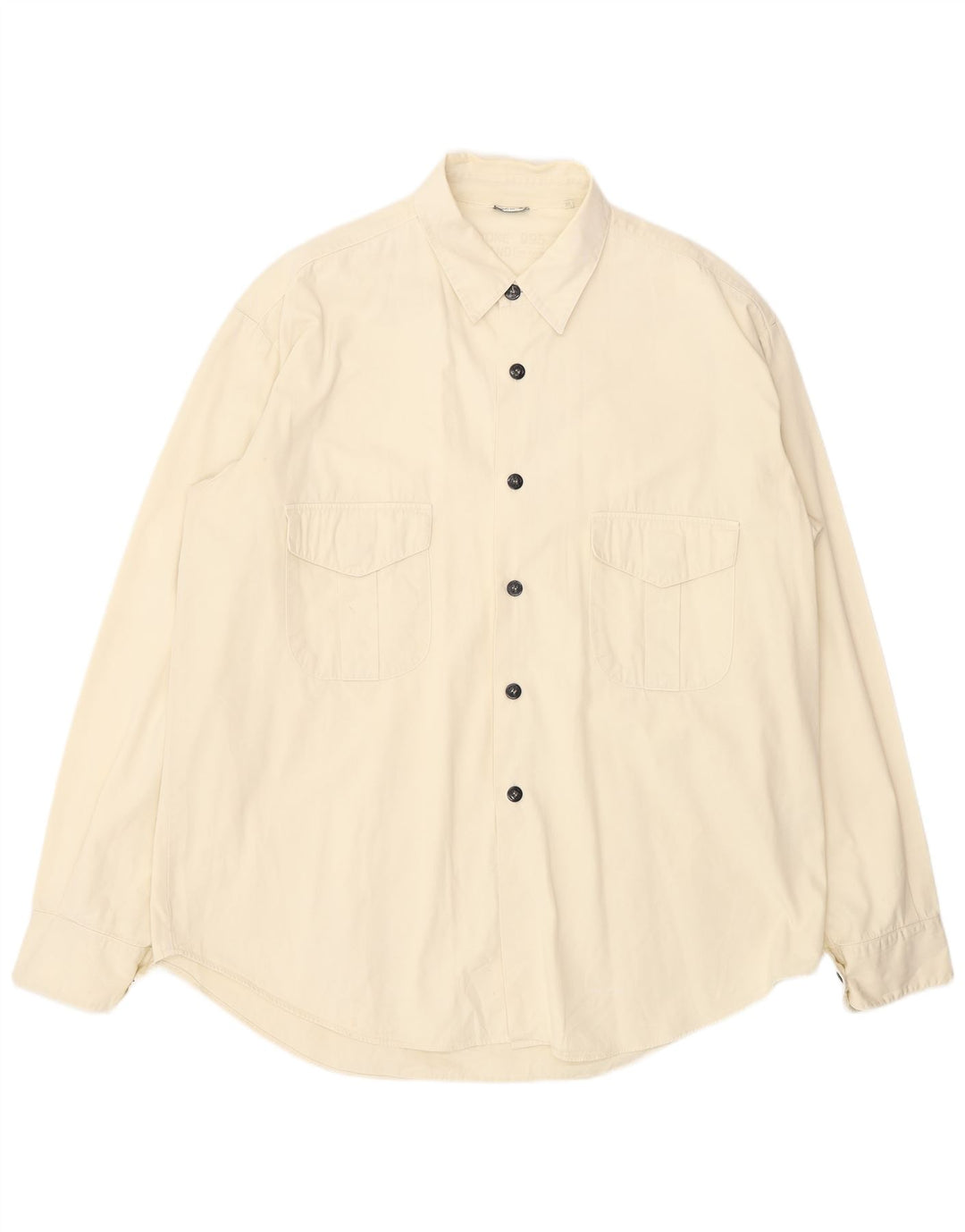 STONE ISLAND Camisa para hombre 2XL Algodón blanco roto Clásico