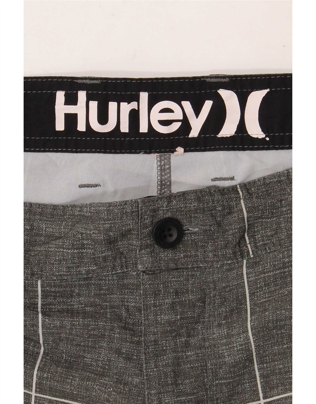 Hurley Shorts Chinos Para Hombre W34 Grande Gris Geométrico