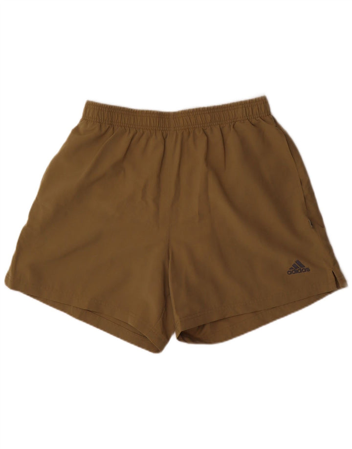 Adidas - Pantalones cortos deportivos para hombre, talla grande, color caqui, poliéster