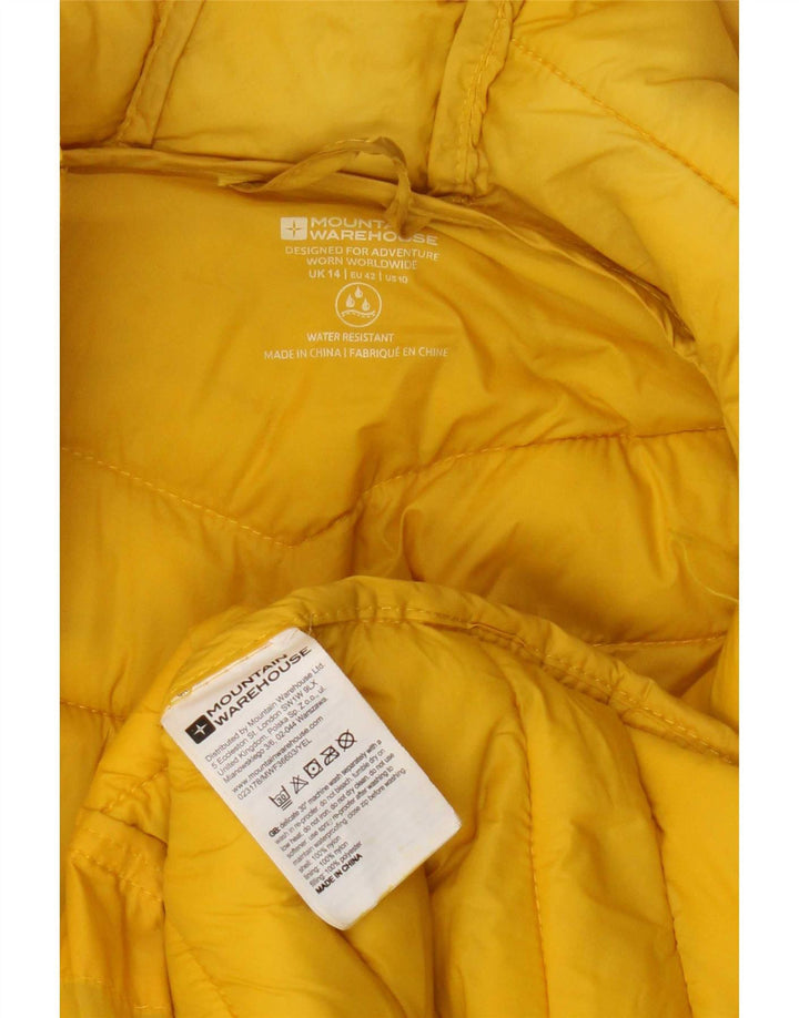 Chaqueta acolchada con capucha para mujer Mountain Warehouse UK 44 Large Nylon amarillo