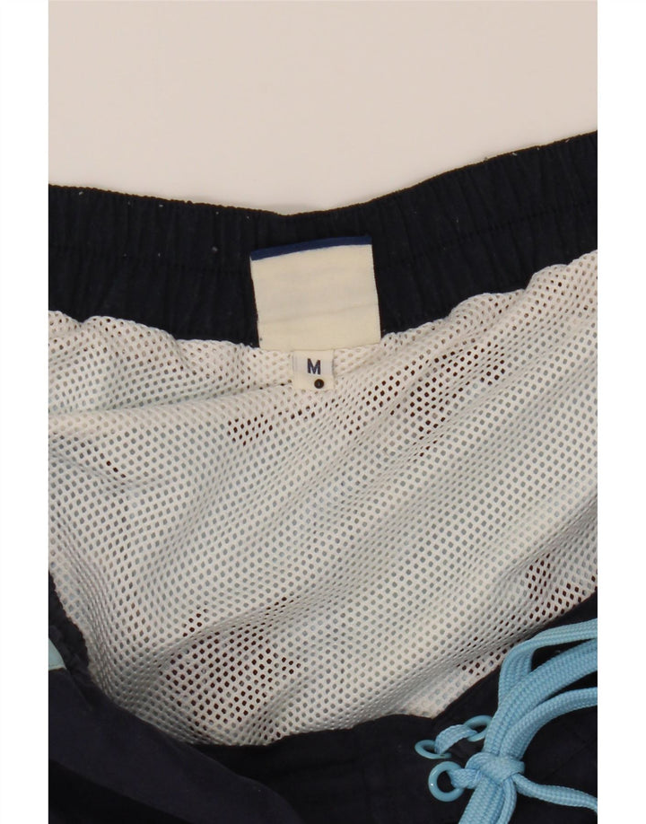 SPALDING Mens Swimwear Medium  Navy Blue Animal Print Polyester Vintage Spalding and Second-Hand Spalding from Messina Hembry 