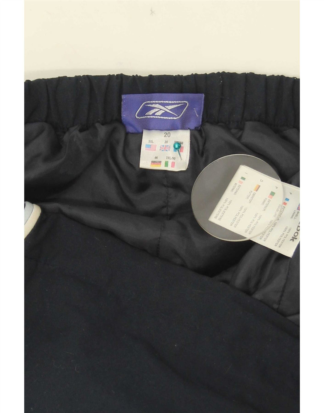 Reebok Bermudas deportivas para mujer UK 20 2XL Azul marino Poliéster