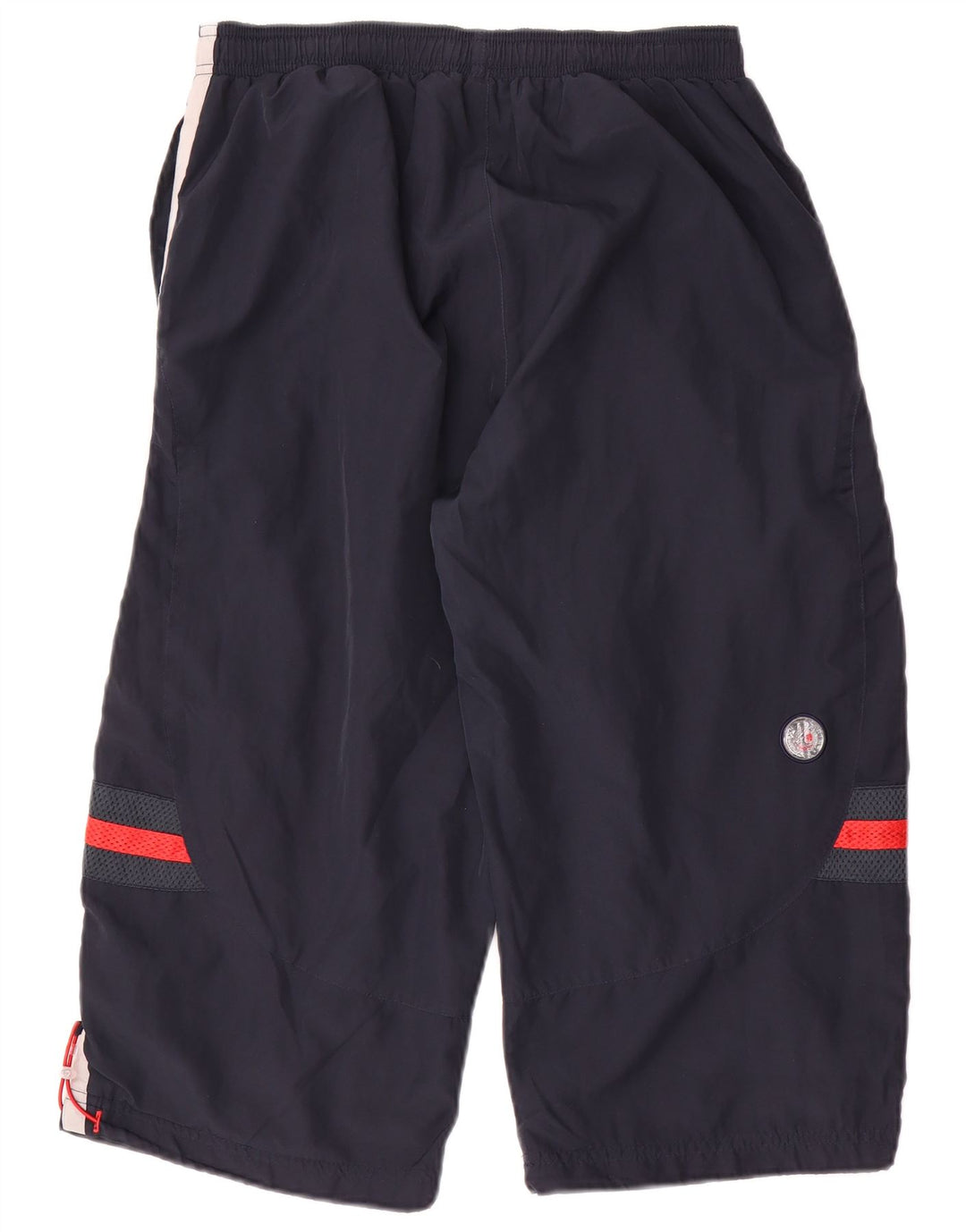 Reebok Bermudas deportivas para hombre, pantalones cortos deportivos de poliéster azul marino mediano