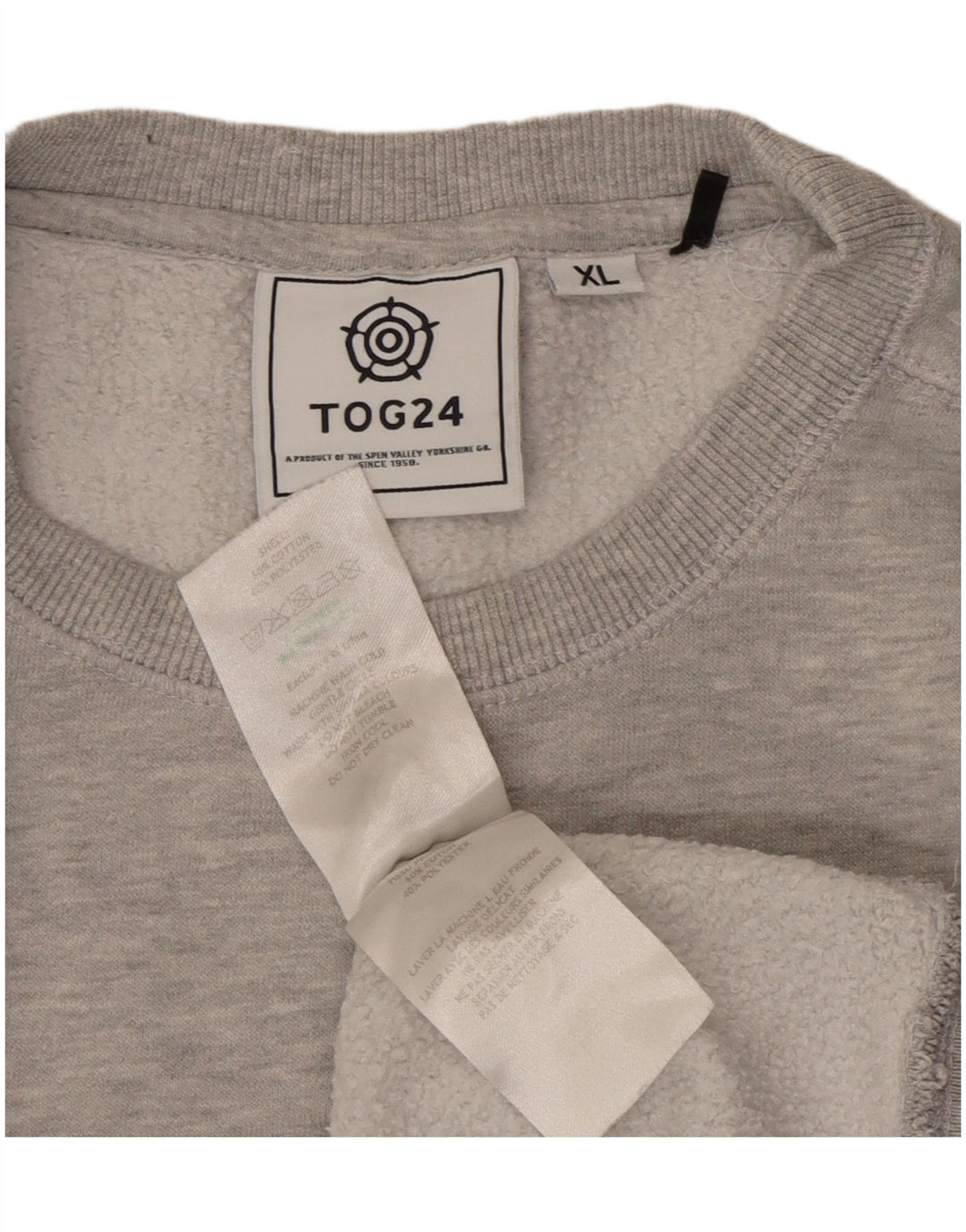 TOG 24 Sudadera Hombre Jumper XL Gris Algodón